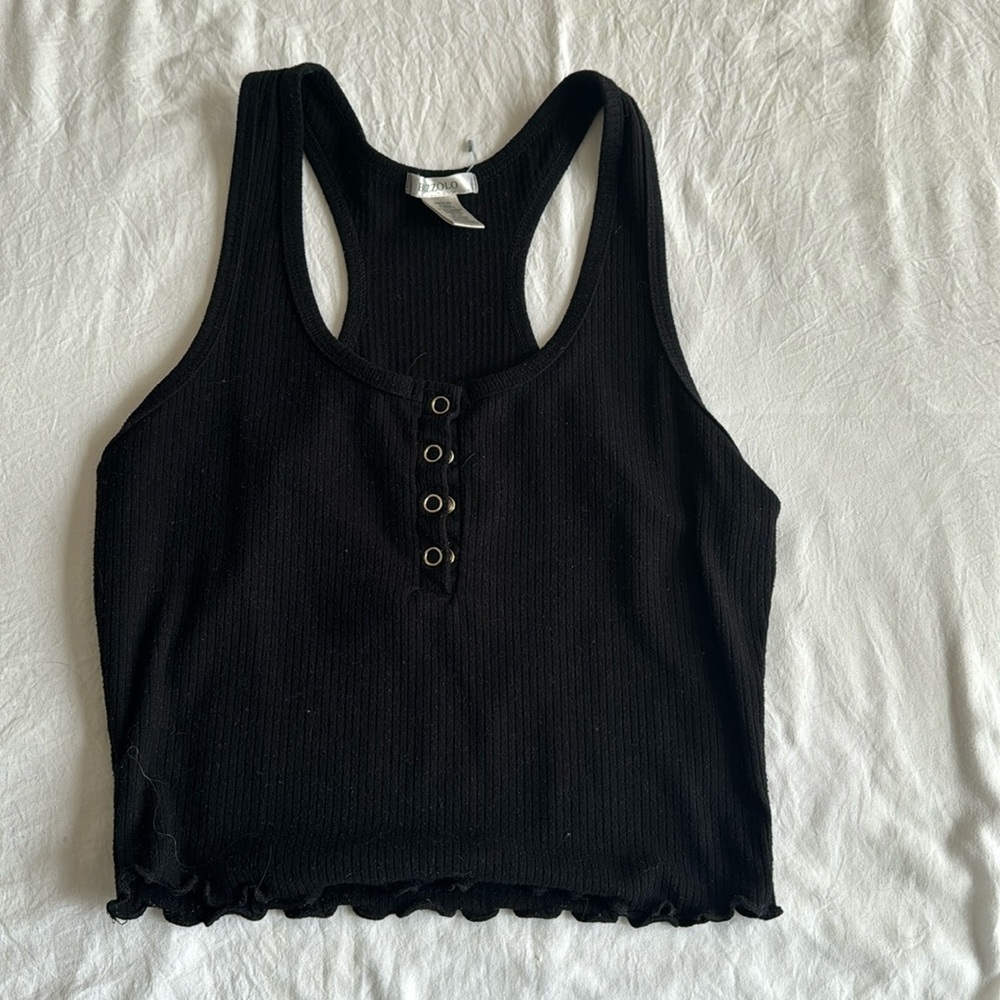 Black crop top